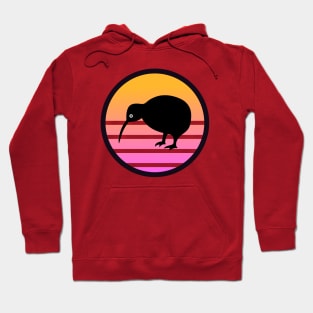 Kiwi Bird Retro Sun Hoodie